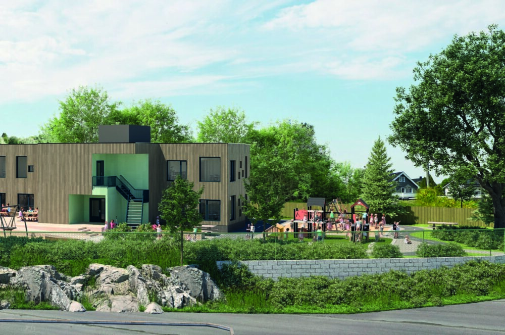 Kjenn barnehage uteområde og fasade