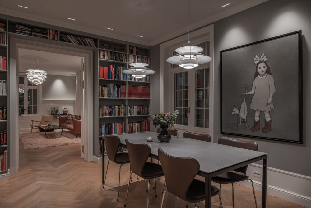 Kjøkken i Sveitservilla på Singsaker designet av Lyngstad Arkitekter
